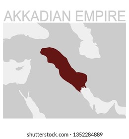 vector map of the Akkadian Empire