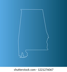 vector map of Alabama