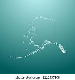 vector map of Alaska