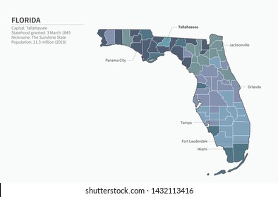 vector map of america city
