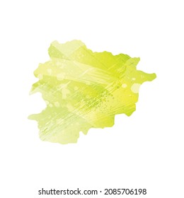 Vector map Andorra. Isolated vector Illustration. on White background. EPS 10 Illustration.