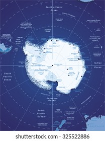 Vector Map of Antarctica