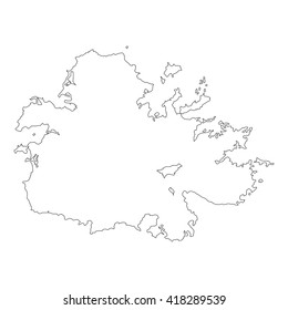 vector map of Antigua and Barbuda