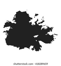 vector map of Antigua and Barbuda