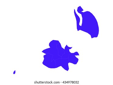 vector map - antiguaBarbuda country