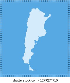 vector map of Argentina