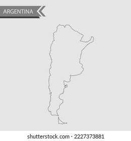 mapa vector de la Argentina