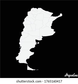 Vektorkarte - Argentinien Detaillierte Argentinien