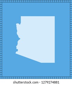 vector map of Arizona