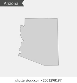 vector map of the Arizona.