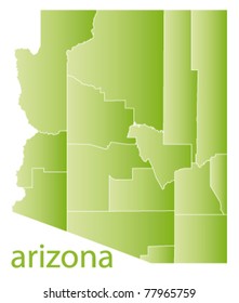 vector map of arizona state