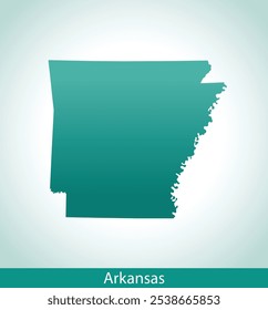 vector map of the Arkansas