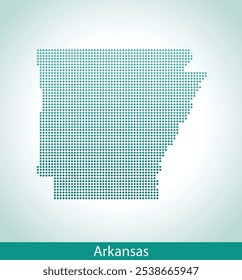 vector map of the Arkansas