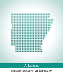 vector map of the Arkansas