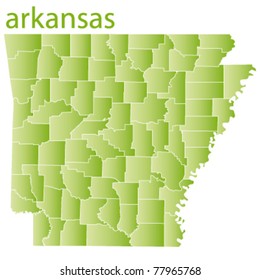 vector map of arkansas