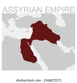 vector map of the Assyrian Empire 