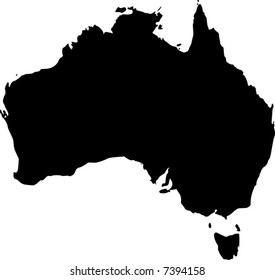 vector map of australia