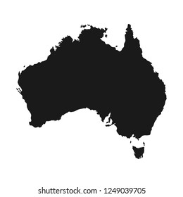 Vektorillustration australia. Silhouettenlandschaftssymbol