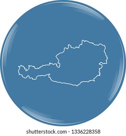 vector map of Austria