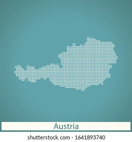 vector map of the Austria