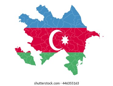 vector map - azerbaijan country