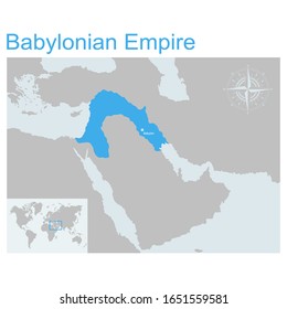 vector map of Babylonian Empire for your design