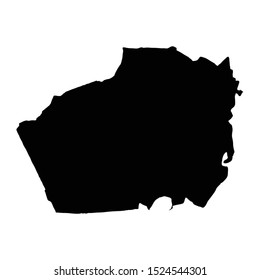 Vector map Baghdad. Isolated vector Illustration. Black on White background. EPS 10 Illustration.