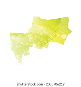 Vector map Bangkok. Isolated vector Illustration on White background. EPS 10 Illustration.