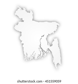 vector map of Bangladesh design Illustration