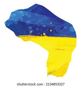 Vector map Banjul. Isolated vector Illustration. Black on White background. EPS 10 Illustration.