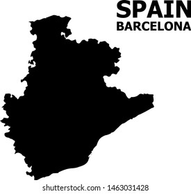 Vector Map Barcelona Province Title Map Stock Vector (Royalty Free ...