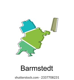 vector map of Barmstedt modern outline, High detailed vector illustration vector Design Template, suitable for your company