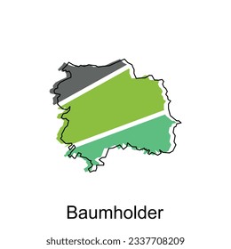 vector map of Baumholder modern outline, High detailed vector illustration vector Design Template, suitable for your company