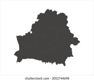 Vector Map of Belarus. eps 10.