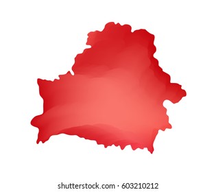 Vector map of Belarus. Isolated illustration on white background