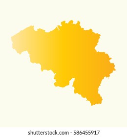 vector map - Belgium