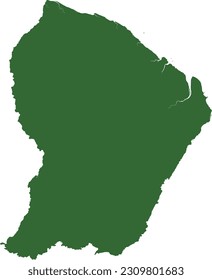 Vektorplan und Grenzen von Französisch-Guayana