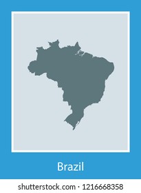 vector map of Brazil