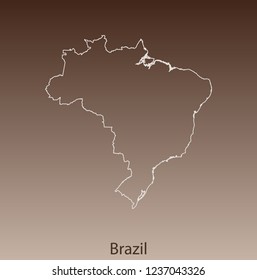 vector map of Brazil
