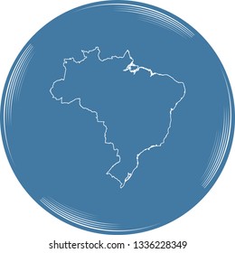 vector map of Brazil