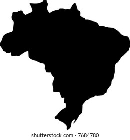 vector map of brazil