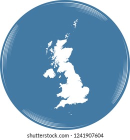 vector map of Britain