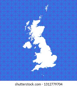 vector map of Britain