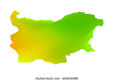 Vector map of Bulgaria. Isolated illustration on white background