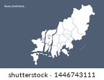 vector map of busan, korea