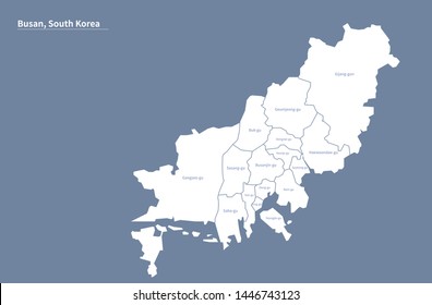 vector map of busan, korea.
korea map. 