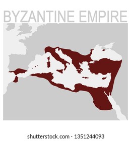 Vector Map Of The Byzantine Empire