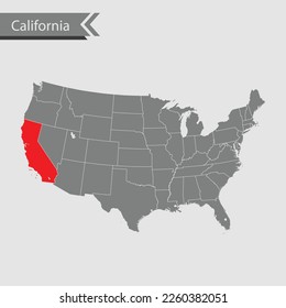 vector map of the California