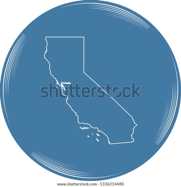 Vector Map California Stock Vector Royalty Free Shutterstock