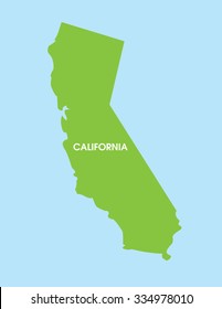 Vector Map of California USA